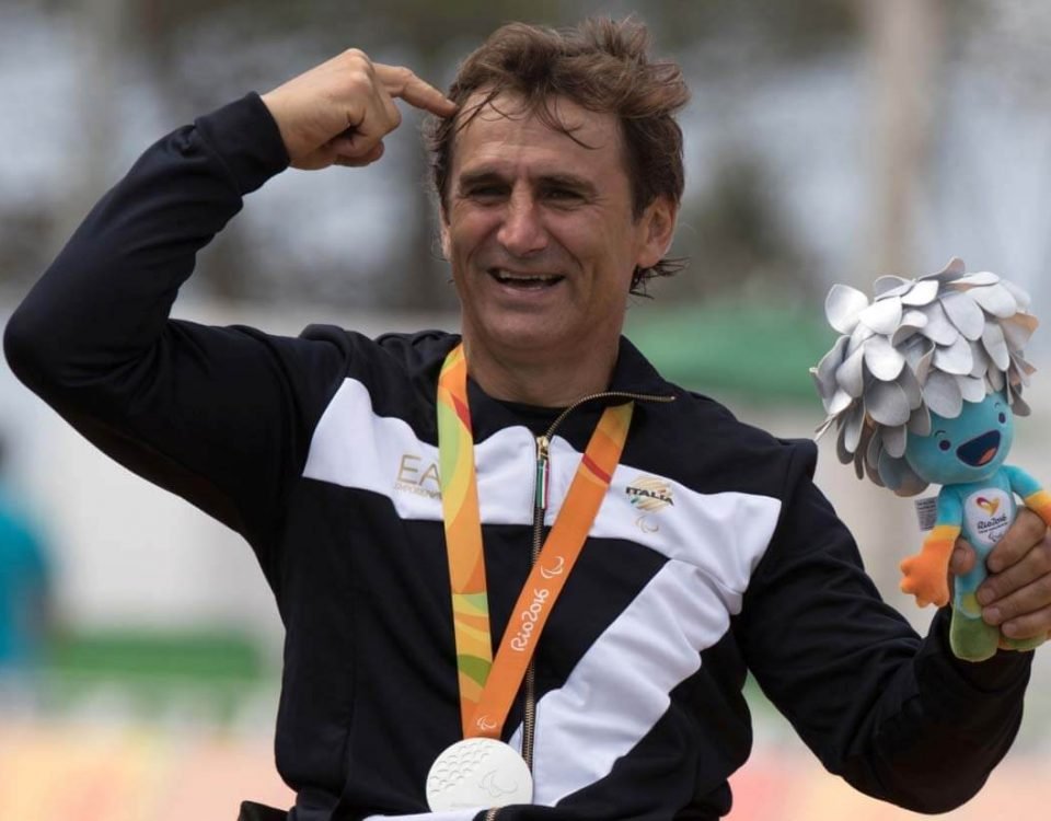 Zanardi no Podio da Paralimpiada 2016