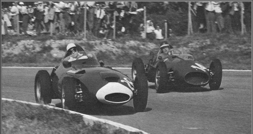 Moss seguido por Hawthorn em Monza 58